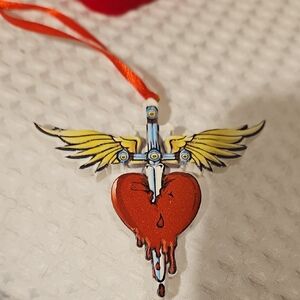 Bon Jovi Heart & Dagger Ornament
